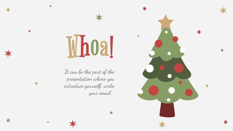 Holly Jolly presentation template 