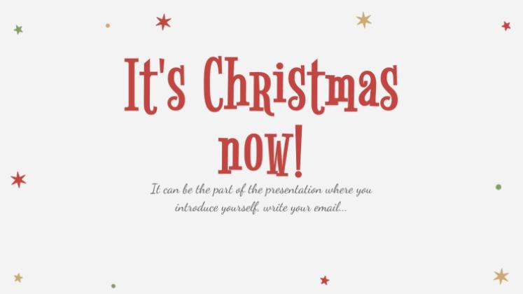 Holly Jolly presentation template 