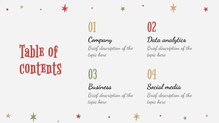 Holly Jolly presentation template 