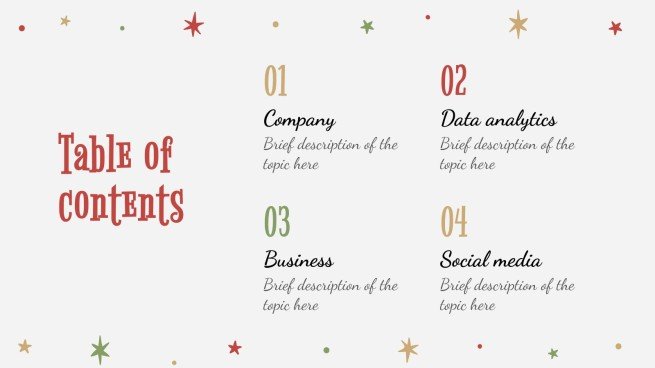 Holly Jolly presentation template 