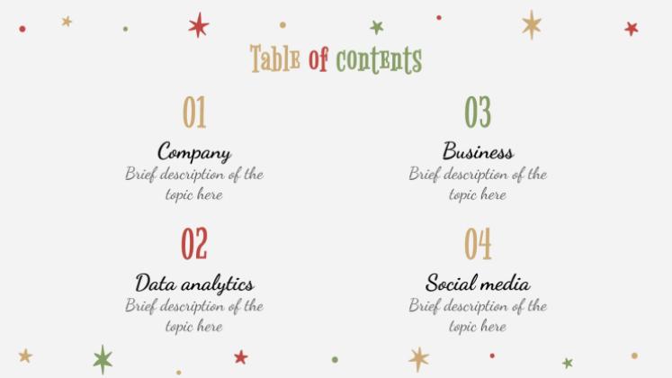 Holly Jolly presentation template 