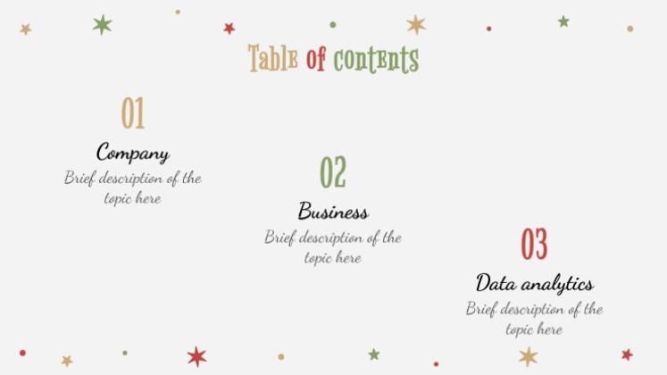 Holly Jolly presentation template 