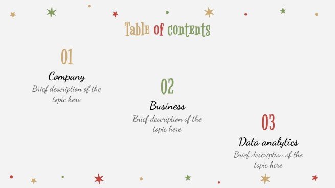 Holly Jolly presentation template 