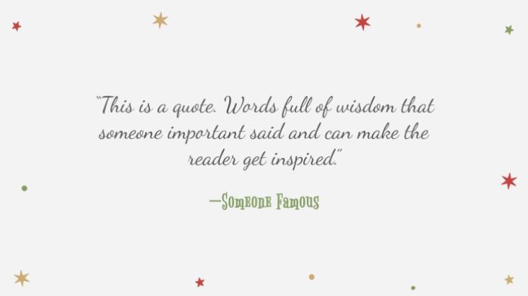 Holly Jolly presentation template 