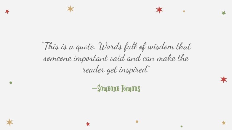 Holly Jolly presentation template 