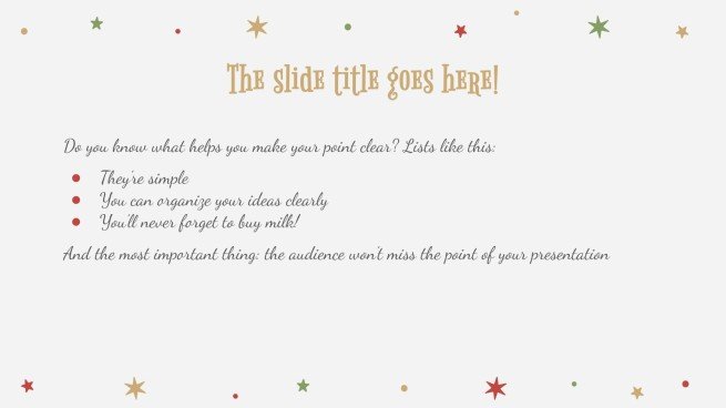 Holly Jolly presentation template 