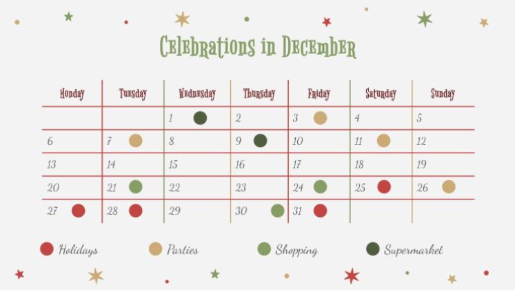 Holly Jolly presentation template 
