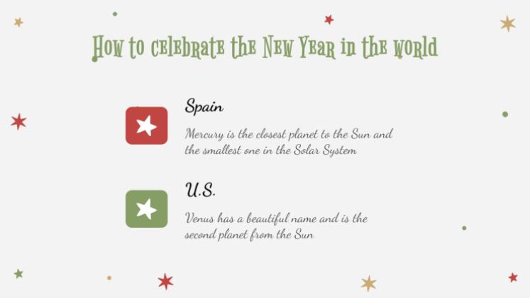 Holly Jolly presentation template 