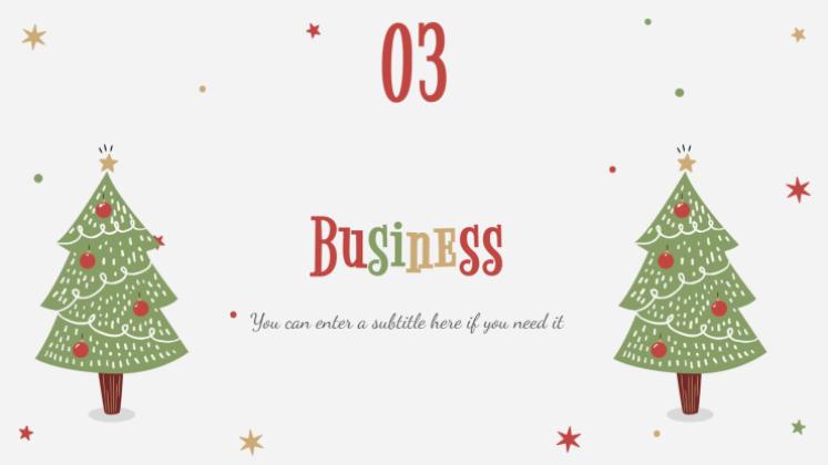 Holly Jolly presentation template 