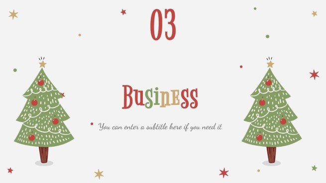 Holly Jolly presentation template 