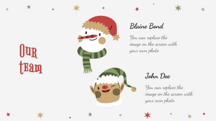 Holly Jolly presentation template 