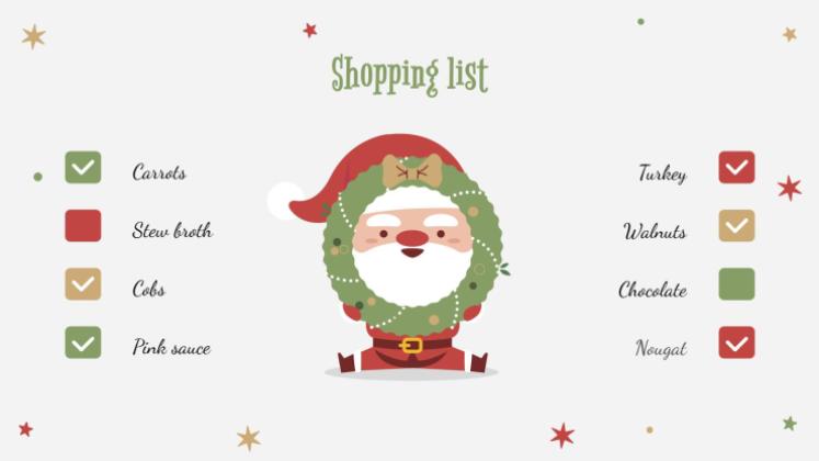 Holly Jolly presentation template 