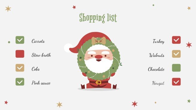 Holly Jolly presentation template 