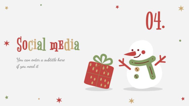 Holly Jolly presentation template 