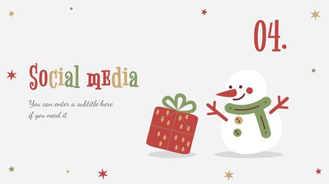 Holly Jolly presentation template 