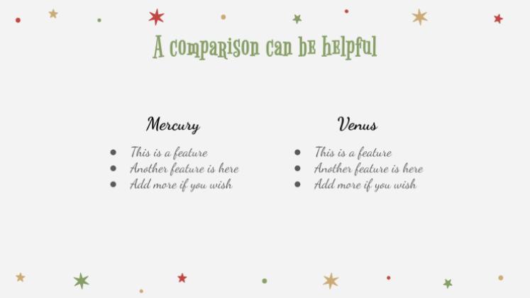 Holly Jolly presentation template 