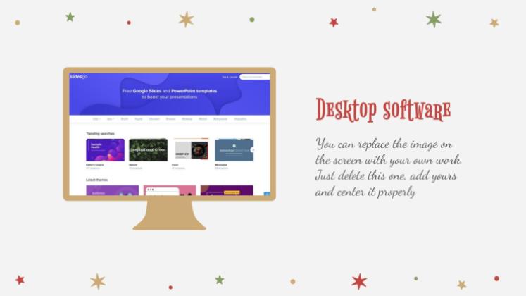 Holly Jolly presentation template 