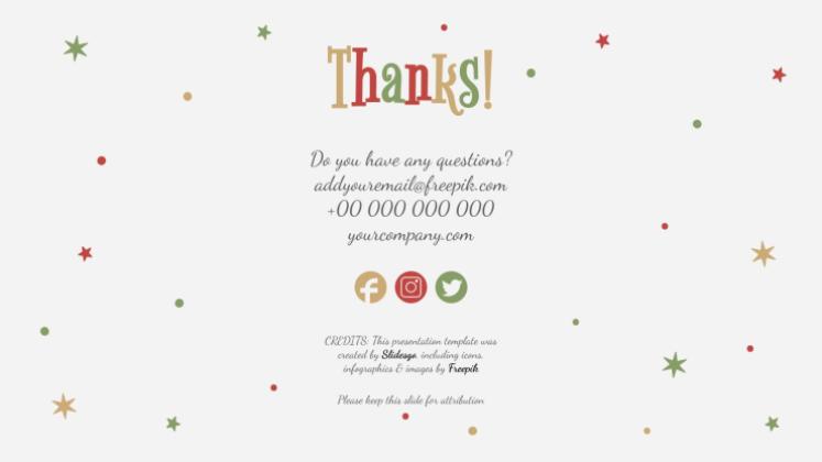 Holly Jolly presentation template 