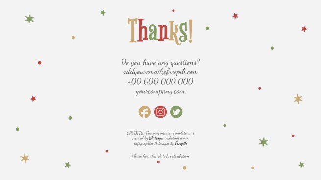 Holly Jolly presentation template 