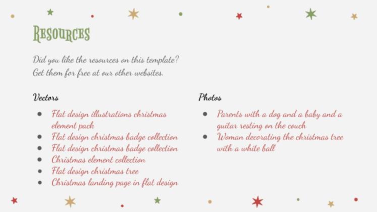 Holly Jolly presentation template 