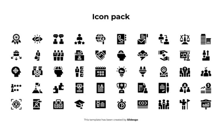 Plantilla de presentación Infografías sobre tipos de estructuras empresariales