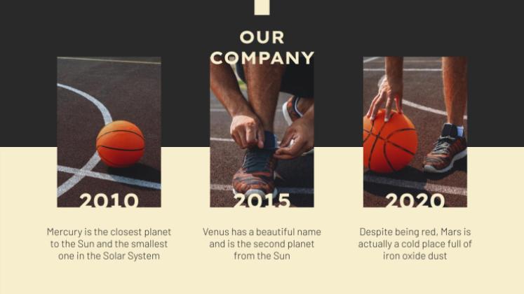 스포츠 상점 비즈니스 플랜 프레젠테이션 템플릿