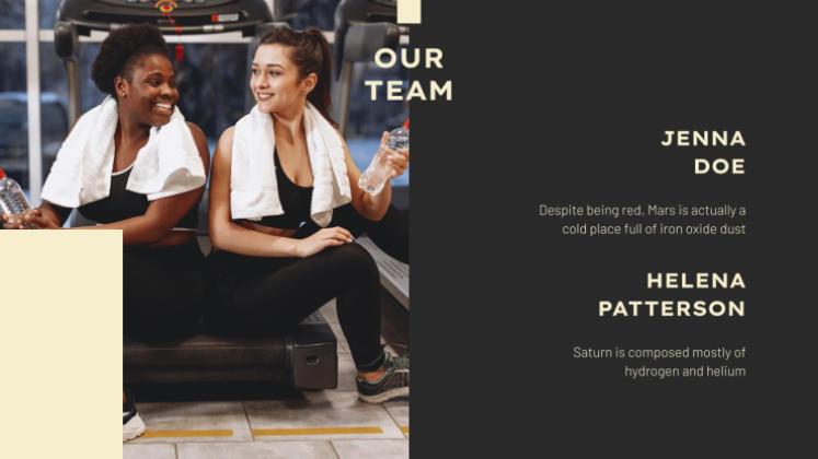 스포츠 상점 비즈니스 플랜 프레젠테이션 템플릿