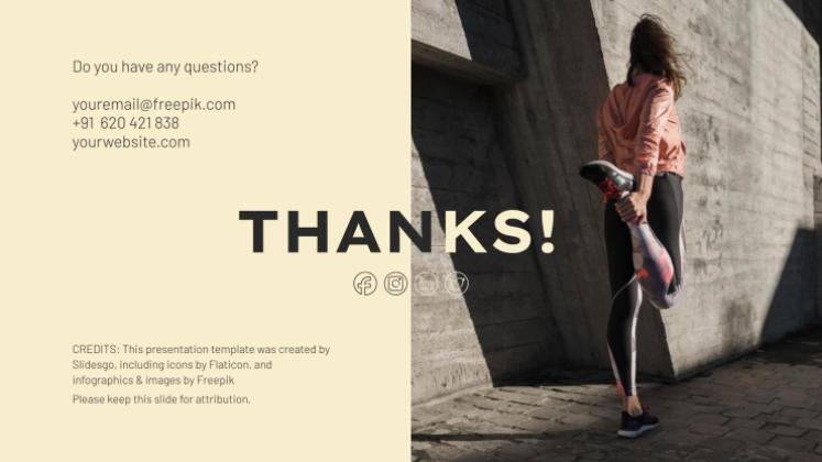 스포츠 상점 비즈니스 플랜 프레젠테이션 템플릿