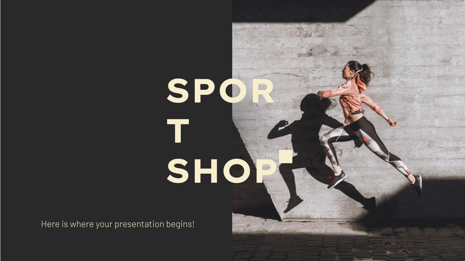 Business plan de magasin de sport Modèles de présentation