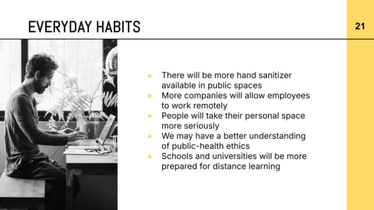 Le monde après le Coronavirus Modèles de présentation