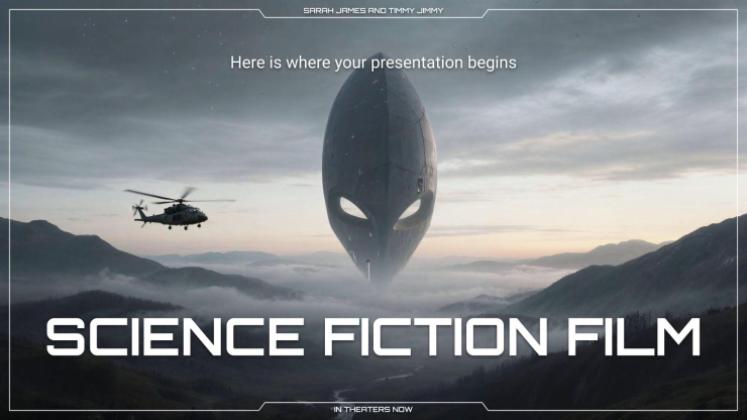 Film de science-fiction Modèles de présentation
