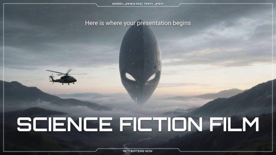 Film de science-fiction Modèles de présentation