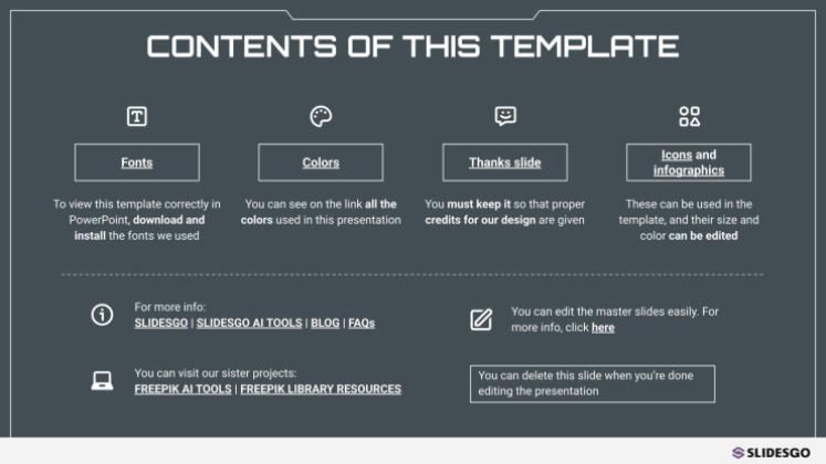 Film de science-fiction Modèles de présentation