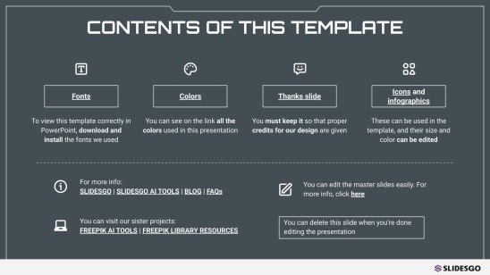 Film de science-fiction Modèles de présentation
