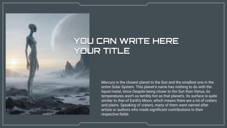 Film de science-fiction Modèles de présentation