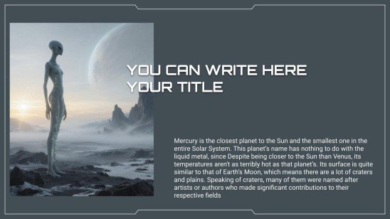 Film de science-fiction Modèles de présentation