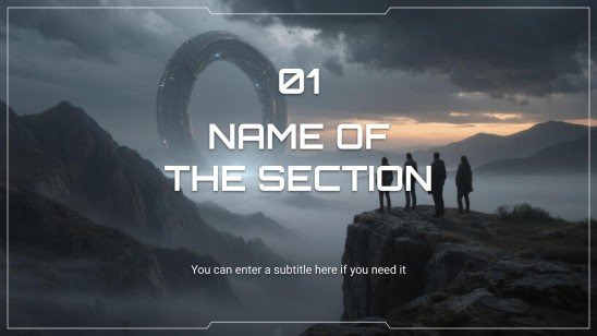 Film de science-fiction Modèles de présentation