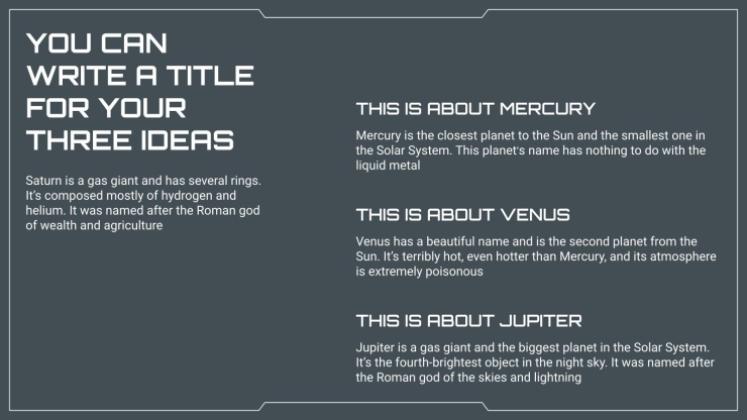 Film de science-fiction Modèles de présentation