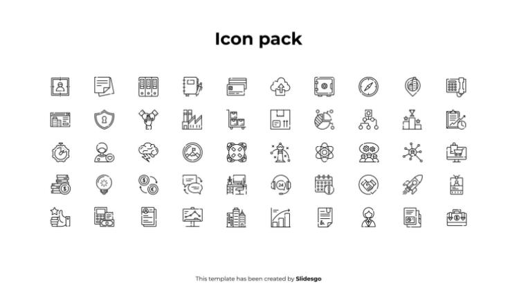 Plantilla de presentación Infografías lineales