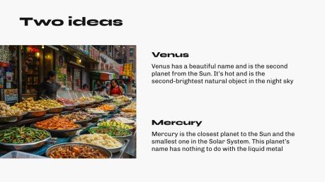 아시아 길거리 음식 프레젠테이션 템플릿