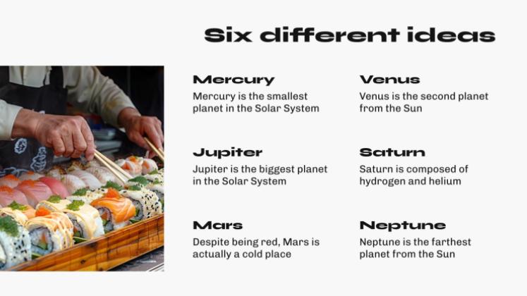 아시아 길거리 음식 프레젠테이션 템플릿