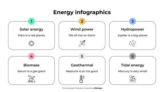 Energy Infographics presentation template 