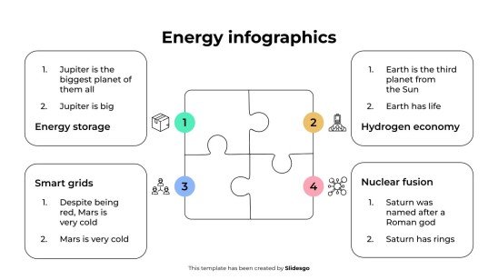 Energy Infographics presentation template 