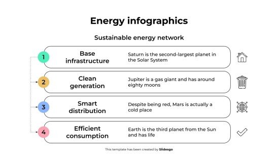 Energy Infographics presentation template 