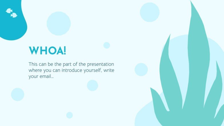 Plantilla de presentación Vida marina