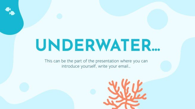 Plantilla de presentación Vida marina