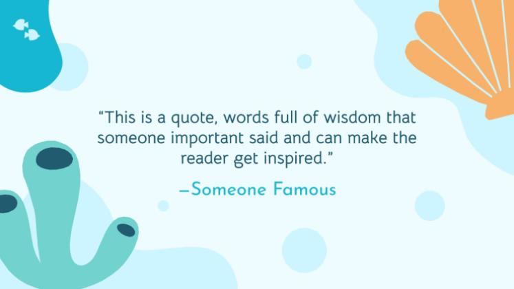 Plantilla de presentación Vida marina