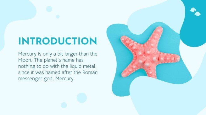 Plantilla de presentación Vida marina