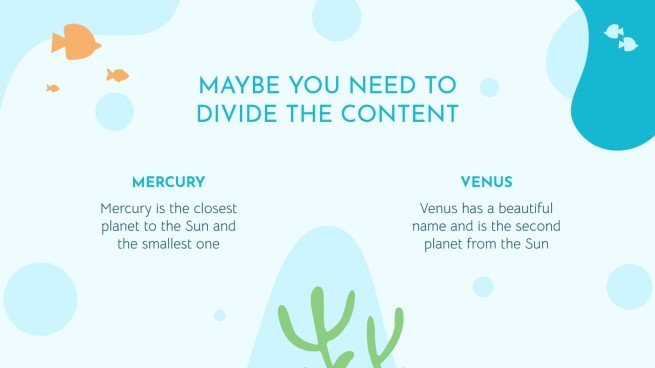 Plantilla de presentación Vida marina