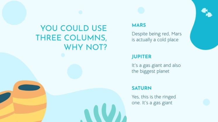 Plantilla de presentación Vida marina